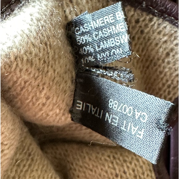 NWT PORTOLANO Italian LambskinLeather Cashmere lined Gloves s 8.Italy.Retail$150 - Picture 7 of 14